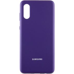 Чохол Silicone Cover Full Protective (AA) для Samsung Galaxy A02, Фіолетовий