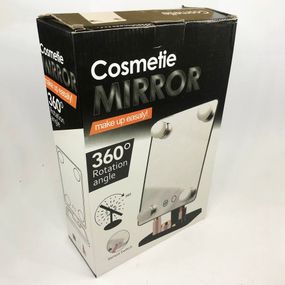 Дзеркало для нанесення макіяжу Cosmetie mirror 360, Дзеркало зі збільшенням та підсвічуванням, Дзеркало DX-733 для макіяжу