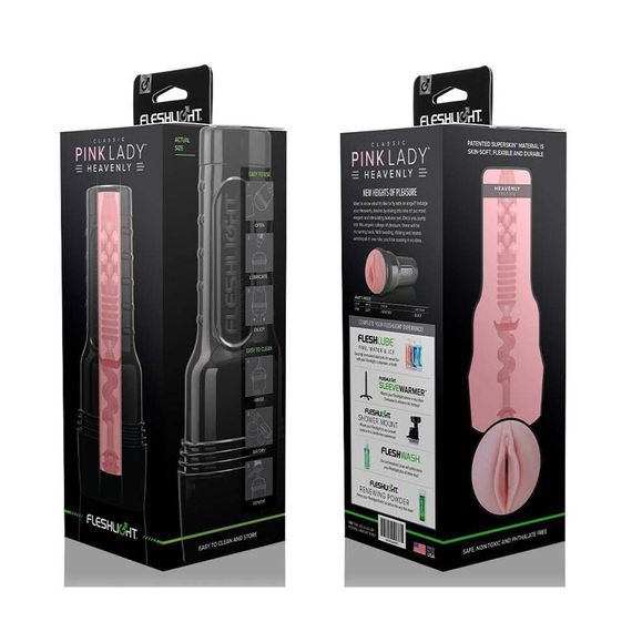 Мастурбатор-вагіна Fleshlight Pink Lady Heavenly Нова текстура | Зображення 3