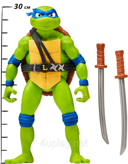 Фігурка гігант Черепашки-ніндзя Леонардо 30 см Teenage Mutant Ninja Turtles Mutant Mayhem 12” Leonardo TMNT Оригінал | Зображення 1