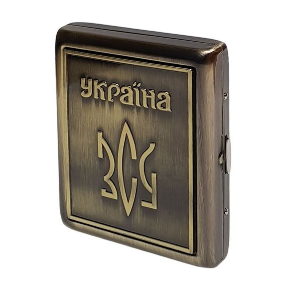 Металевий Портсигар На 20 Цигарок "ЗСУ"