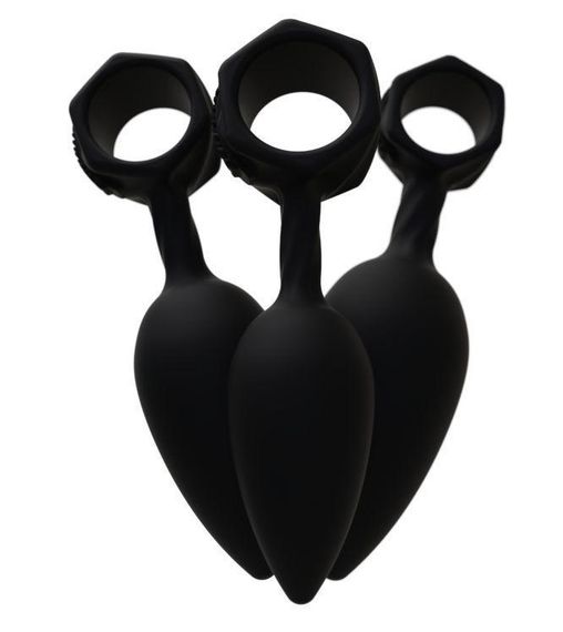Набор анальных пробок Bathmate Anal Training Plugs, диаметр 2,5см - 3,1см - 3,8см Sex Aura | Зображення 4