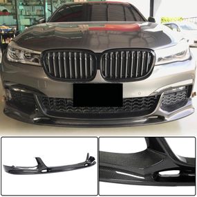 Накладка на передній бампер Lip V1 (для M-Sport 2016-2019, Карбон) для BMW 7 серія G11/G12 рр