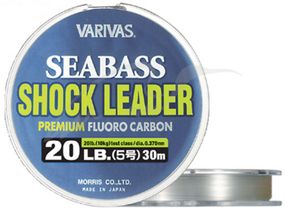 Флюорокарбон Varivas Seabass Shock Leader Fluorocarbon 30m 0.470mm 30lb/15.0kg