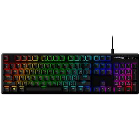 Клавіатура механічна HyperX Alloy Origins PBT 104key, Red, USB-A, EN/UA, RGB, чорний (639N3AA)