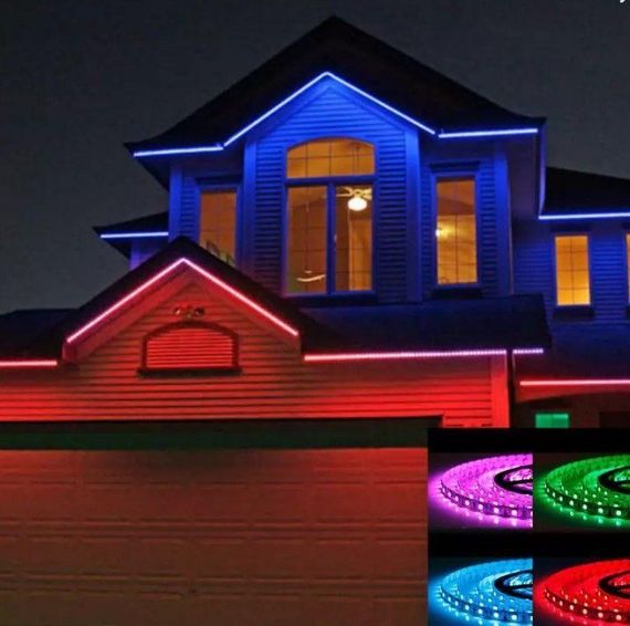 Світлодіодна стрічка OEM ST-12-5050-60-RGB-65, герметична, 1м | Зображення 1