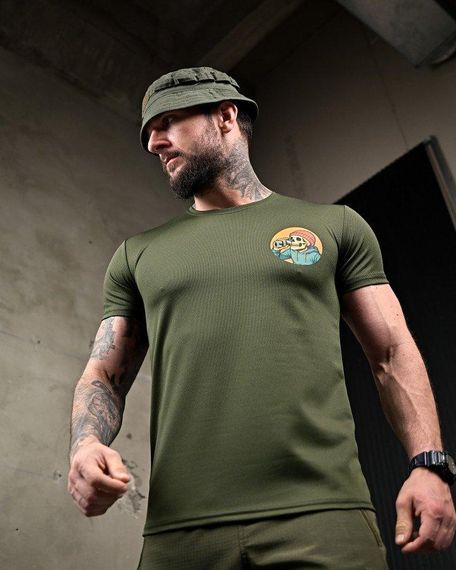 Тактична потоотводна футболка Revo oliva ПП7726 | Зображення 6