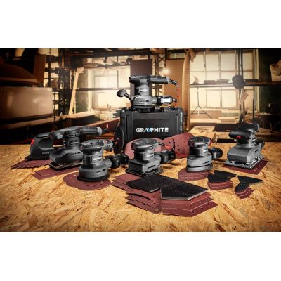 Шлифовальная машина Graphite эксцентриковая 300W, 125мм, 7000-13000об/мин (59G348) | Зображення 3