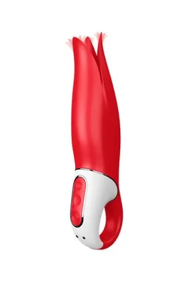 Вібратор у формі Квітки з м'якими пелюстками Satisfyer Vibes Power Flower, червоний Sex Aura | Зображення 5