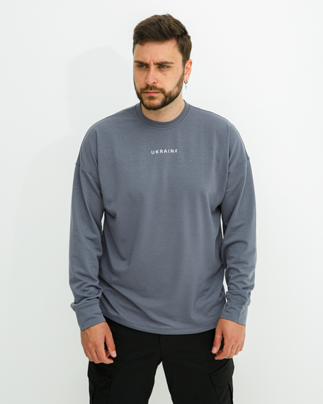 Світшот Україна графит S XL | Зображення 1