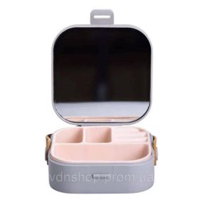 Шкатулка для украшений 9×9×3.8 см мини органайзер для ювелирных изделий HP-5-27G