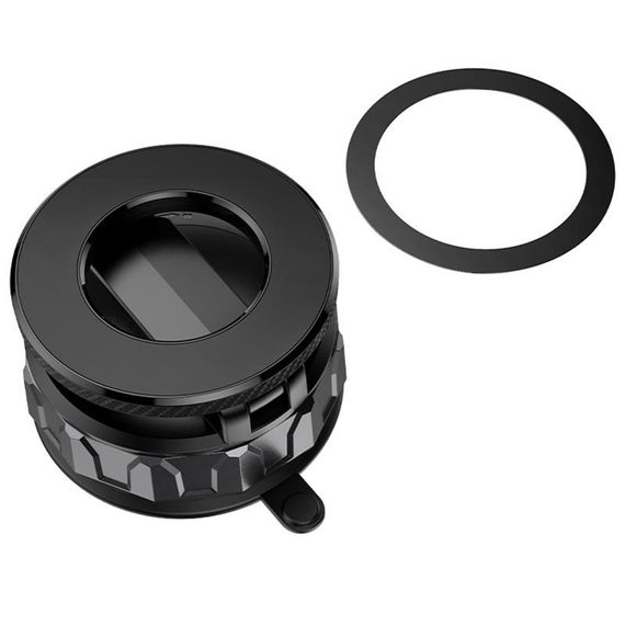 Автотримач Borofone BH140 Gloria Vacuum Suction Magnetic (center console) Black / Metal gray | Зображення 6