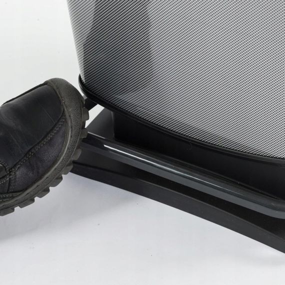 Контейнер для сміття з педаллю Rotho Paso 40 л бетон, відро для кухні та дому (17541) | Зображення 3