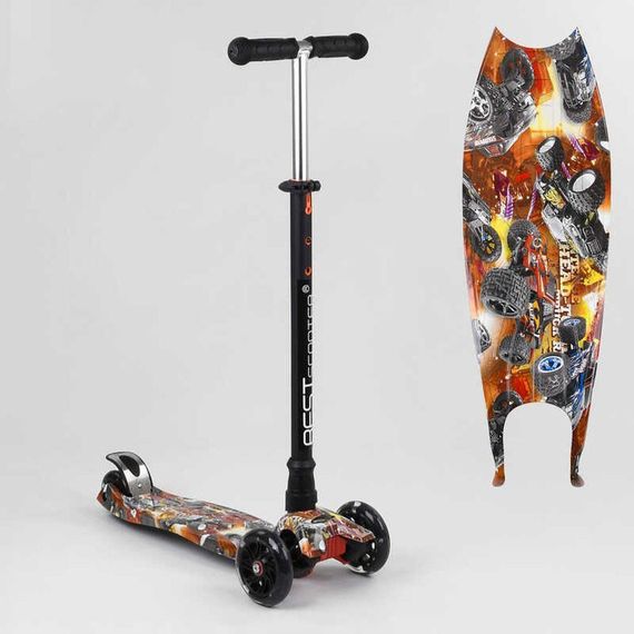 Дитячий триколісний самокат Maxi Best Scooter світяться колеса | Дитячий триколісний самокат | Зображення 1