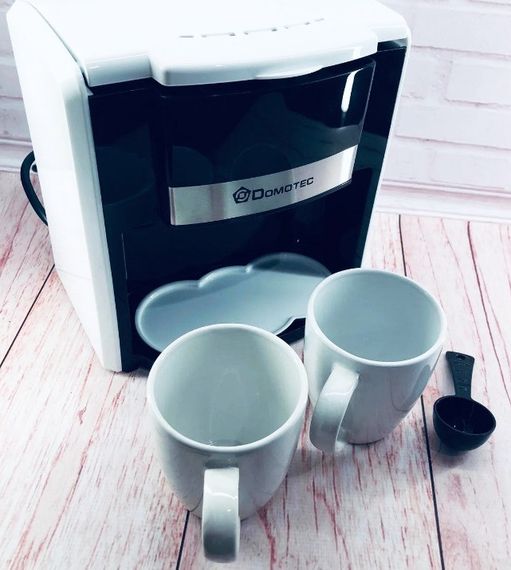 Крапельна кавоварка DOMOTEC MS-0705 500 Вт 2 чашки Біла | Зображення 2