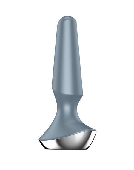 Анальна смарт-вібропробка Satisfyer Plug-ilicious 2, Сірий