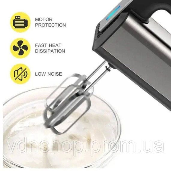 Миксер для крема для лица Domotec R.6664, Ручной миксер с различными режимами скорости HF-83 | Зображення 1