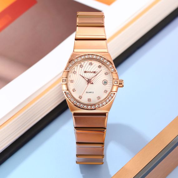 Жіночий класичний годинник Skmei 2342RG Rose Gold | Зображення 3