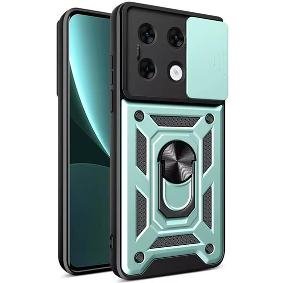 Чохол Ummi Camshield Serge Ring для Xiaomi Redmi Note 13 Pro 4G / 14s / Poco M6 Pro 4G Зелений / Green