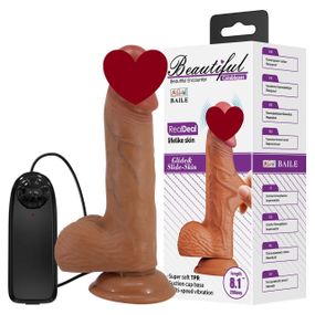 Вібратор на присосці BAILE - Beautiful Catoblepas Vibration 8.1" Brown, BW-008106ZR-1 Sex Aura