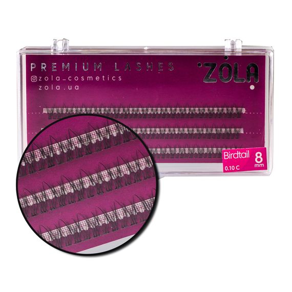 Ресницы-пучки ZOLA Birdtail 8 mm