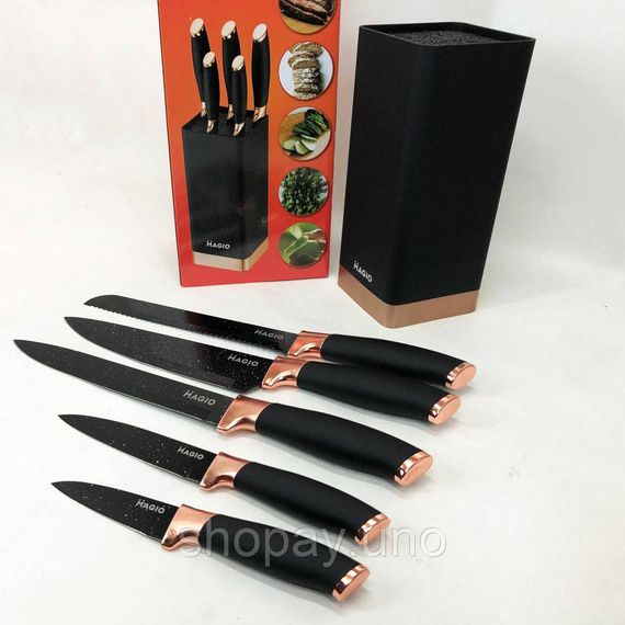 Кухонные ножи для нарезания Magio, Набор ножей бытовой, Товары для кухни ножи, Наборы ножей MV-11 | Зображення 1