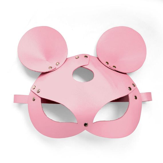 Шкіряна маска мишки Art of Sex - Mouse Mask, колір Рожевий | Зображення 2