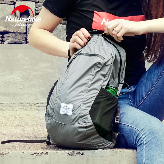 Рюкзак компактний надлегкий Naturehike Ultralight NH17A012-B, 18 л, чорний | Зображення 5