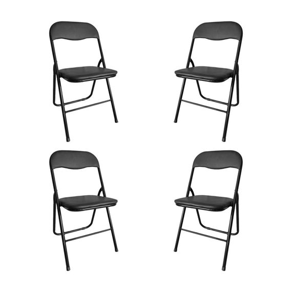Стілець розкладний Bonro Бонро B-007 чорний (4 шт) (42400715)