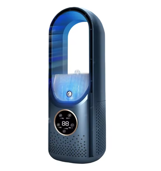 Вентилятор акумуляторний Smart 10042 з дисплеєм, синій