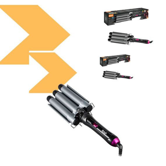 Трьохсекційна плойка створює стильні глибокі хвилі, RAF R481 (234577785_565) | Зображення 1