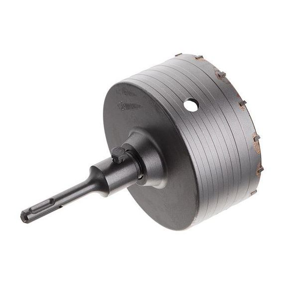 Комплект: свердло корончасте для бетону 120 мм + перехідник SDS-plus 100 мм INTERTOOL SD-71201 | Зображення 1