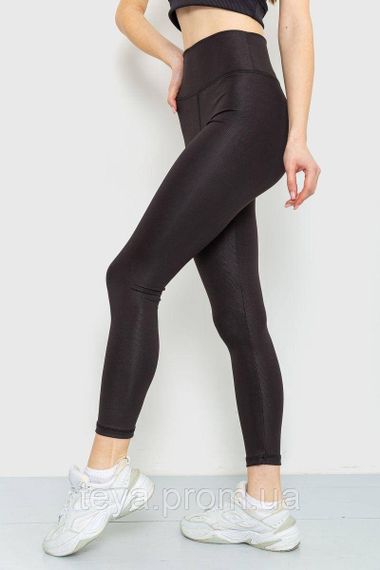 Лосини жіночі колір чорний розмір S FA_006525 | Зображення 1