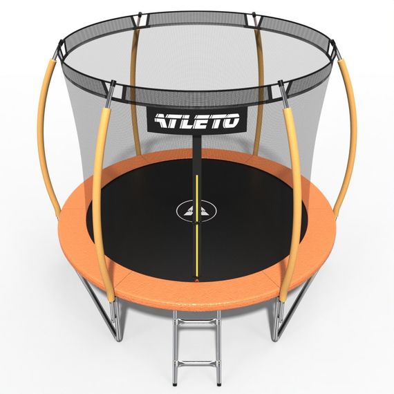 Батут дитячий Atleto 312 см із захисною сіткою і драбиною для дому та дачі помаранчевий 42400469 | Зображення 2