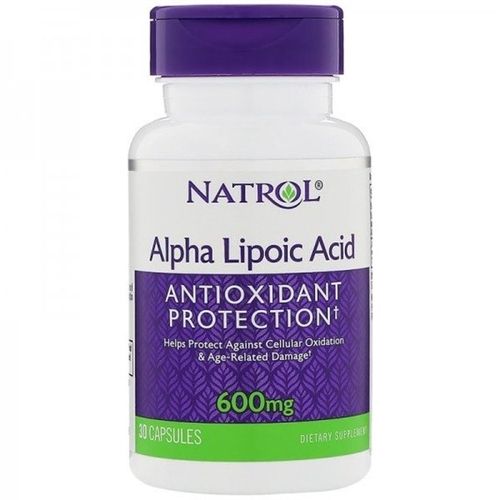 Альфа-ліпоєва кислота Natrol Alpha Lipoic Acid 600 mg 30 Caps