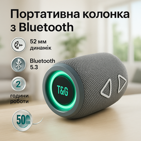 Колонка акумуляторна TG655, Портативна колонка portable wireless speaker, Колонки для музики вдома CK-40
