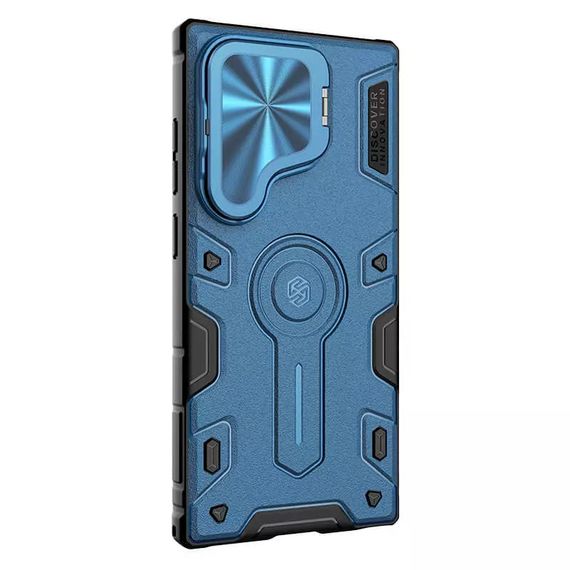 TPU+PC чохол Nillkin CamShield Armor Prop для Samsung Galaxy S25 Ultra Blue | Зображення 2