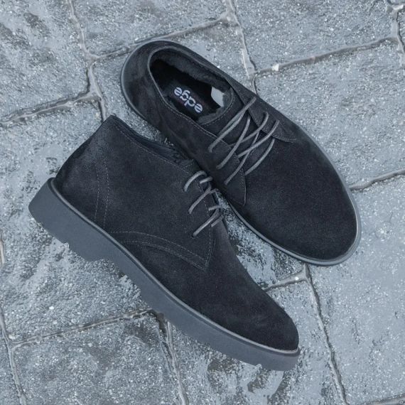 Замшеві зимові черевики для чоловіків із хутром 41 розмір | Зображення 7