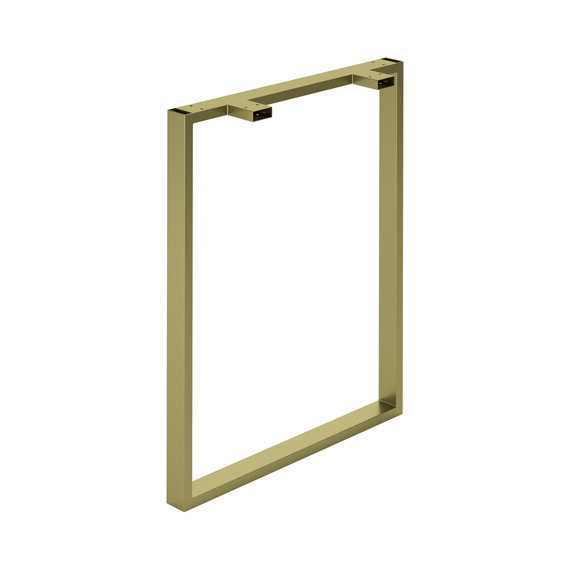 Комплект опор для столу з металу 600×120mm, H=730mm (профільна труба: 50x20mm) Золото | Зображення 3