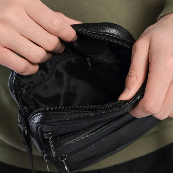 Практична чоловіча сумка слінг, Офісна сумка-месенджер, Сучасний месенджер, Сумка для документів зручна EJ-90 | Зображення 6