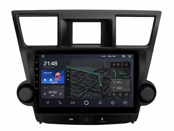 Штатна магнітола AMS T1010 6+128 Gb Toyota Highlander 2 XU40 2007-2013