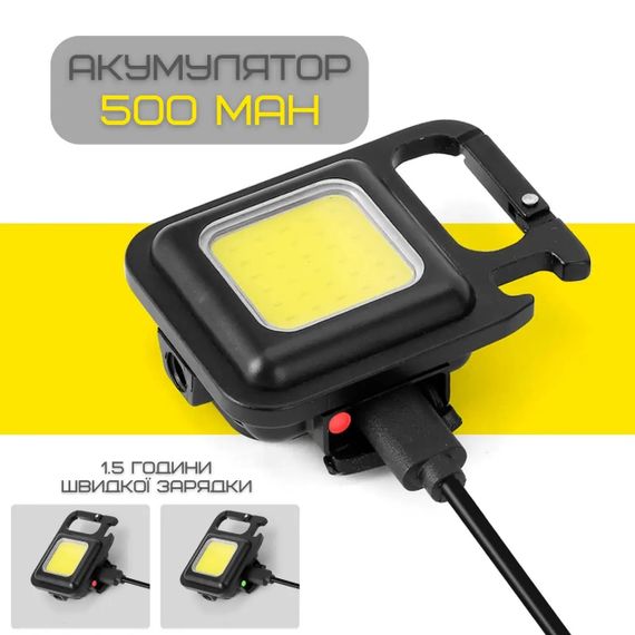 Світлодіодний міні ліхтар на магніт на аккумуляторе Портативний кишеньковий ліхтарик | Зображення 2