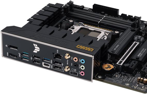 Материнcька плата ASUS TUF GAMING B650M-PLUS WIFI sAM5 B650 4xDDR5 M.2 HDMI DP WiFi BT mATX (90MB1BF0-M0EAY0) | Зображення 5