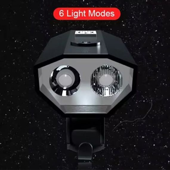 Велоліхтар BK-08/01 Pro-2XPE, Ліхтарик для катання на велосипеді, Велосипедний ліхтар з фіксацією на кермо | Зображення 4