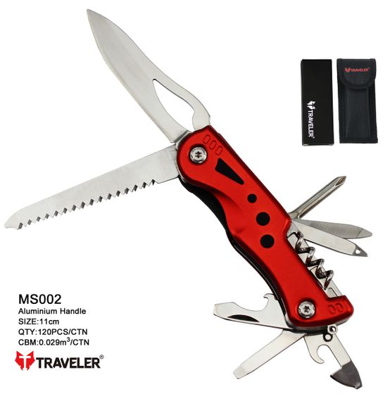 Тактичний ніж Traveler (10в1) Мультитул 11см (72шт/ящ) MS002G