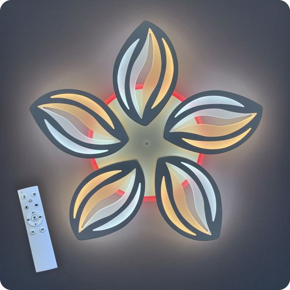 Люстра світлодіодна 517 Light 3color з пультом 120Вт Білий (01427) | Зображення 9