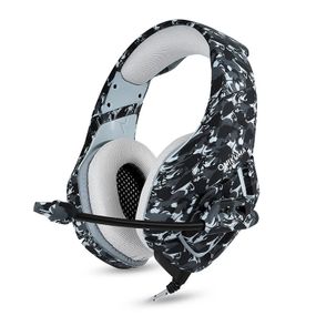 Накладні проводні навушники з мікрофоном K1B хакі USB+3.5mm (MER-15568_462)