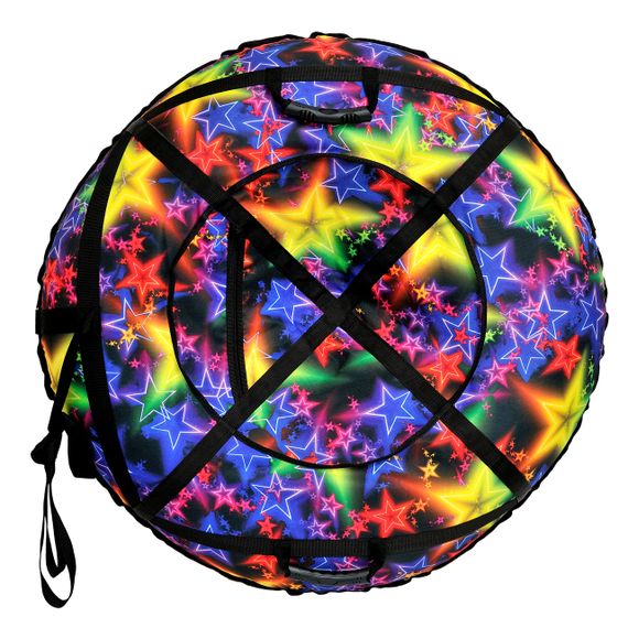 Тюбінг 100 см "Зірка" (Оксфорд, ПВХ) надувні санчата плюшка для снігу | Зображення 1