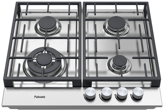 Варильна поверхня газова Fabiano FHG 8644 VGHT Inox 8112.406.1477
