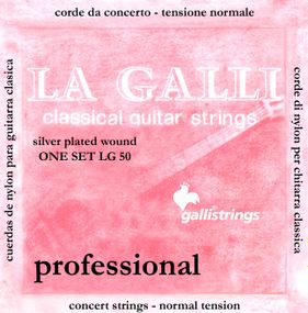 Струна для класичної гітари Gallistrings LG54 (.029), NORMAL, Copper Silver